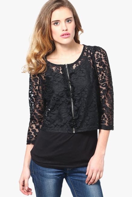 Vero Moda Black Lace Shrug Vero Moda Black Lace Shrug