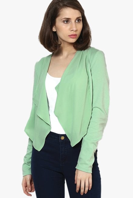 Vero Moda Green Textured Shrug Vero Moda Green Textured Shrug