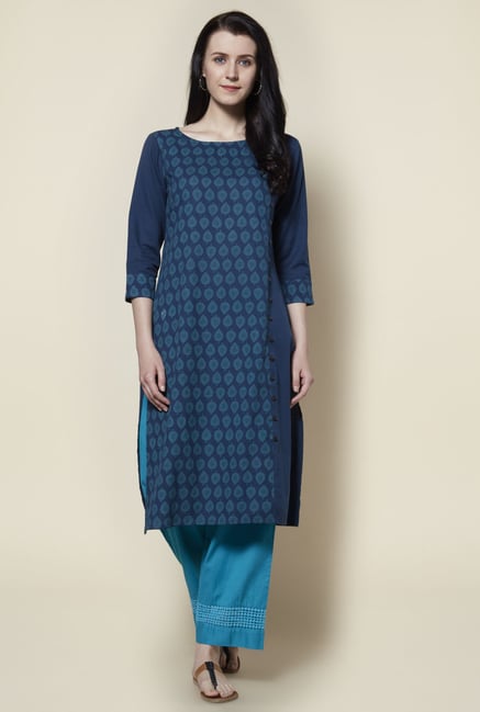 Zudio Teal Kurta Zudio Teal Kurta