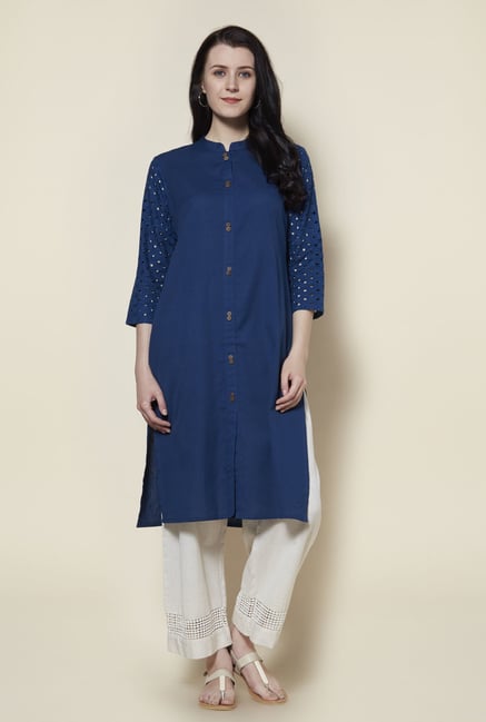 Zudio Blue Kurta Zudio Blue Kurta