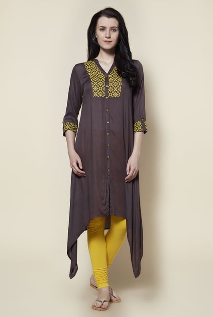 Zudio Taupe Kurta Zudio Taupe Kurta