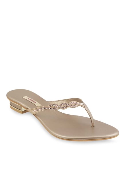 Mochi Beige Thong Sandals Mochi Beige Thong Sandals