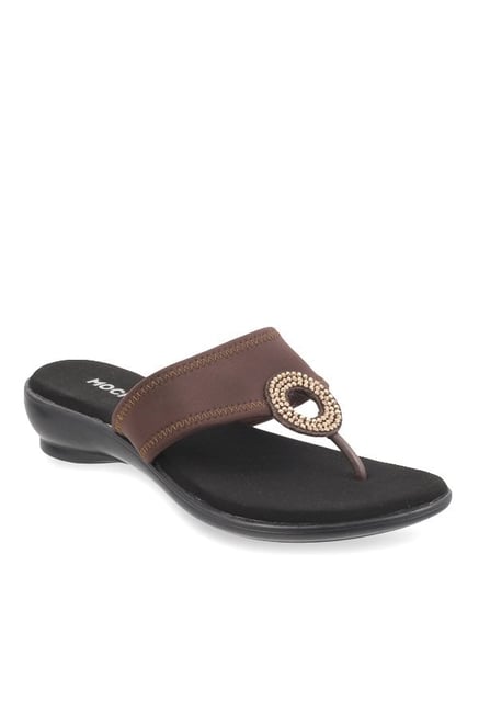 Mochi Brown T-Strap Wedges Mochi Brown T-Strap Wedges