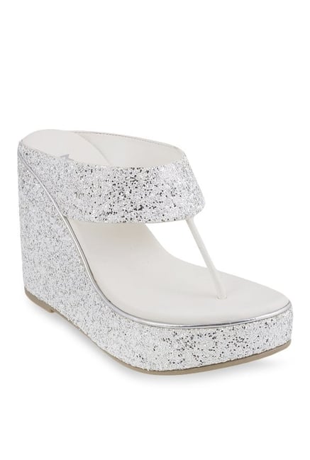 Mochi White T-Strap Wedges Mochi White T-Strap Wedges