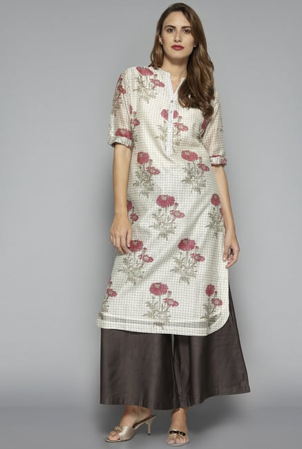 Zuba by Westside Dark Pink Kurta Zuba by Westside Dark Pink Kurta