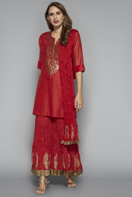 Vark by Westside Red Ethnic Set Vark by Westside Red Ethnic Set