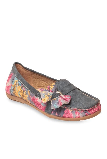 Lishabee by MSC Dark Grey & Pink Loafers Lishabee by MSC Dark Grey & Pink Loafers
