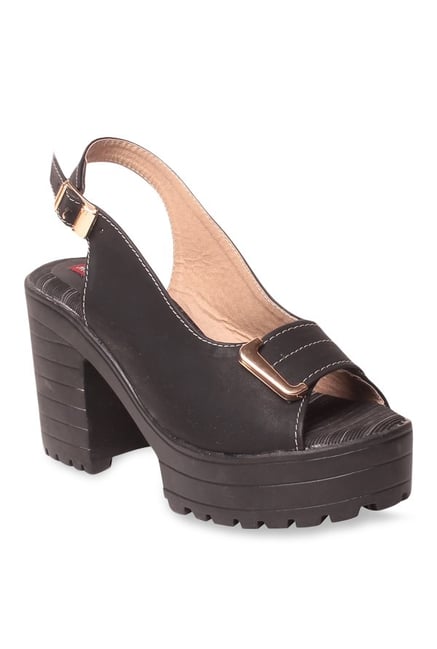 Lishabee by MSC Black Back Strap Sandals Lishabee by MSC Black Back Strap Sandals