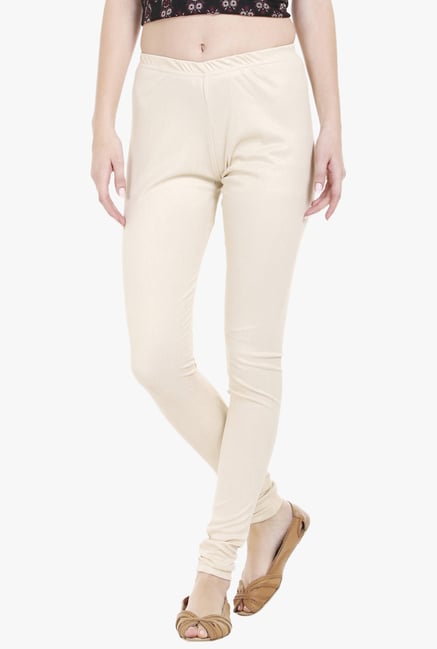 Globus Cream Slim Fit Churidar Globus Cream Slim Fit Churidar