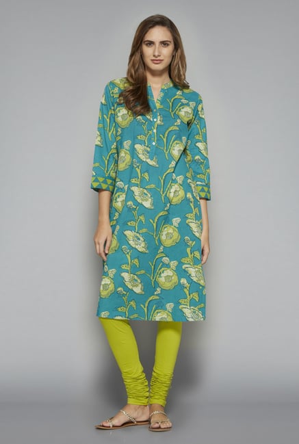 Utsa by Westside Turquoise Kurta Utsa by Westside Turquoise Kurta