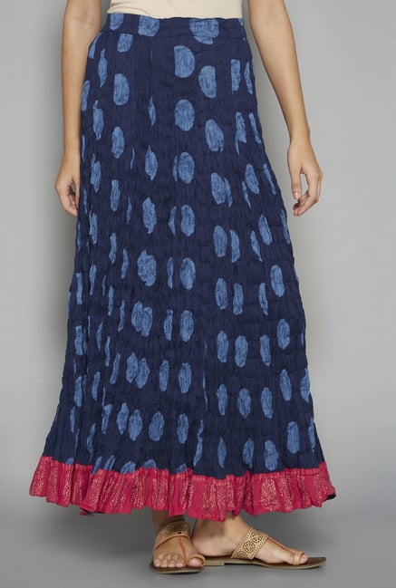 Utsa by Westside Indigo Pure Cotton Skirt Utsa by Westside Indigo Pure Cotton Skirt