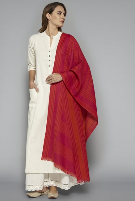 Utsa by Westside Pink Pure Wool Stole Utsa by Westside Pink Pure Wool Stole