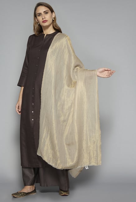 Zuba by Westside Light Beige Stole Zuba by Westside Light Beige Stole