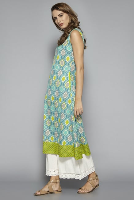 Utsa by Westside Turquoise Kurta Utsa by Westside Turquoise Kurta