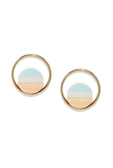Tipsyfly Yellow Alloy O Star Drop Earrings Tipsyfly Yellow Alloy O Star Drop Earrings