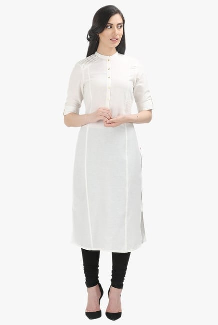 W White Cotton Kurta W White Cotton Kurta