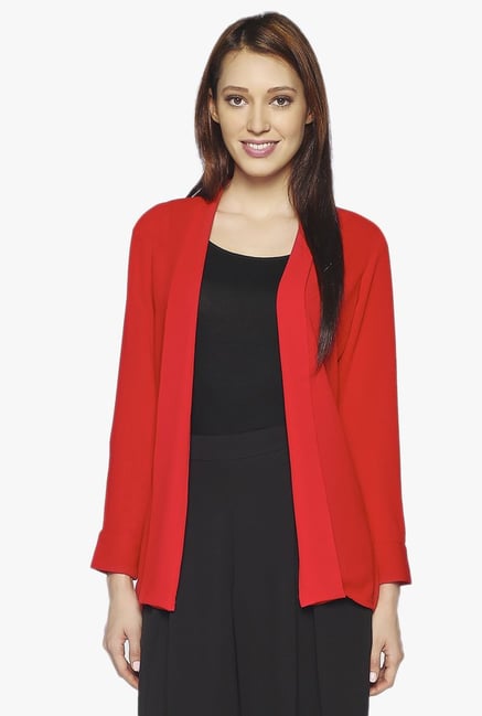 AND Red Regular Fit Jacket AND Red Regular Fit Jacket