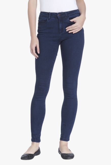 Only Dark Blue Slim Fit Low Rise Raw Denim Jeans Only Dark Blue Slim Fit Low Rise Raw Denim Jeans