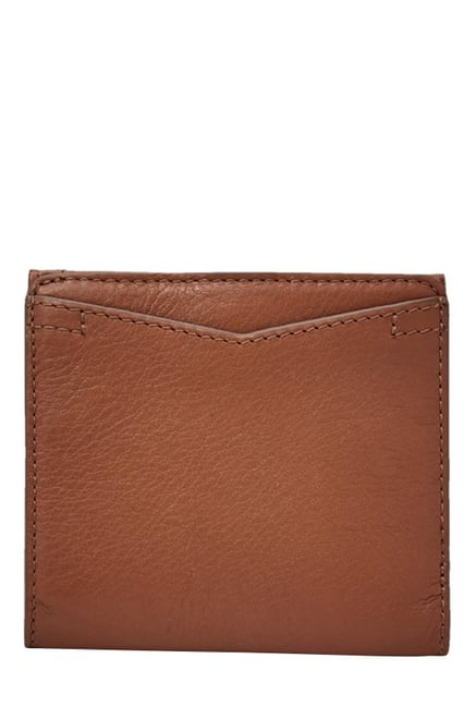 Fossil Caroline RFID Brown Solid Leather Wallet Fossil Caroline RFID Brown Solid Leather Wallet