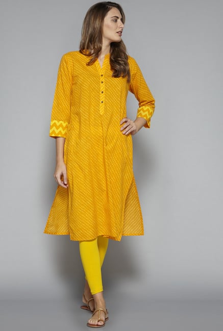 Utsa by Westside Yellow Kurta Utsa by Westside Yellow Kurta