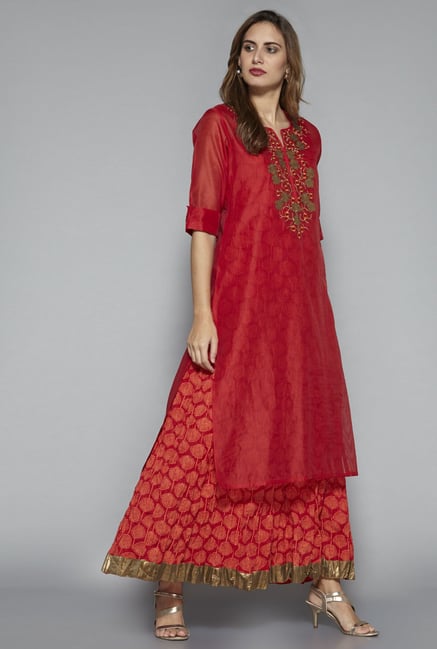Vark by Westside Red Ethnic Set Vark by Westside Red Ethnic Set