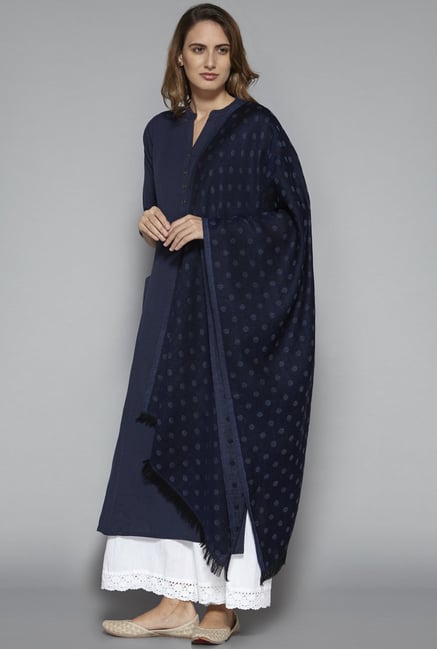 Utsa by Westside Indigo Pure Wool Stole Utsa by Westside Indigo Pure Wool Stole