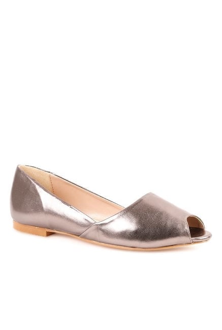 Carlton London Pewter Peeptoe Shoes Carlton London Pewter Peeptoe Shoes