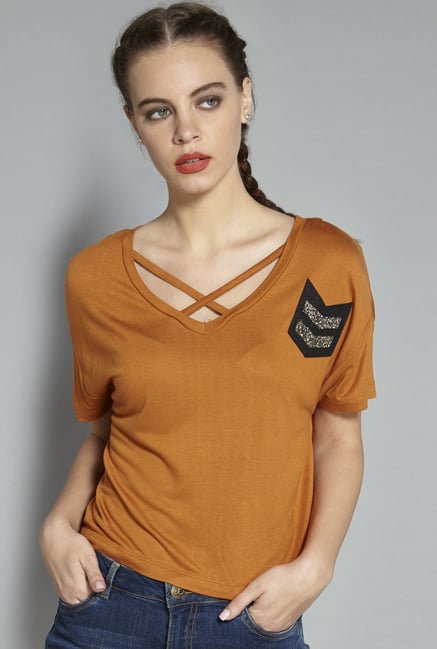 Nuon by Westside Tan Arna T-Shirt Nuon by Westside Tan Arna T-Shirt