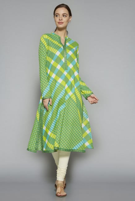 Utsa by Westside Lime Green Kurta Utsa by Westside Lime Green Kurta