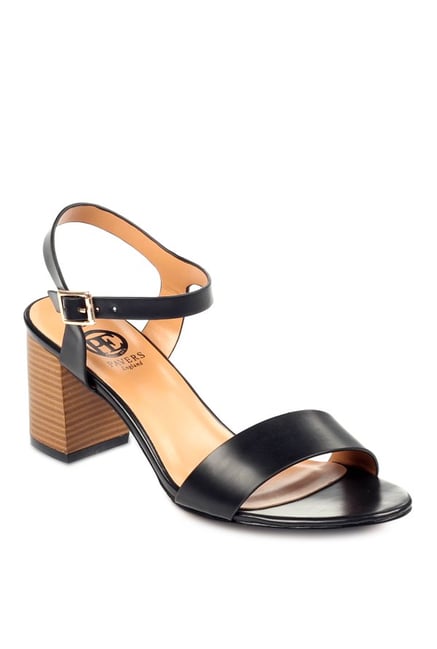 Pavers England Black Ankle Strap Sandals Pavers England Black Ankle Strap Sandals