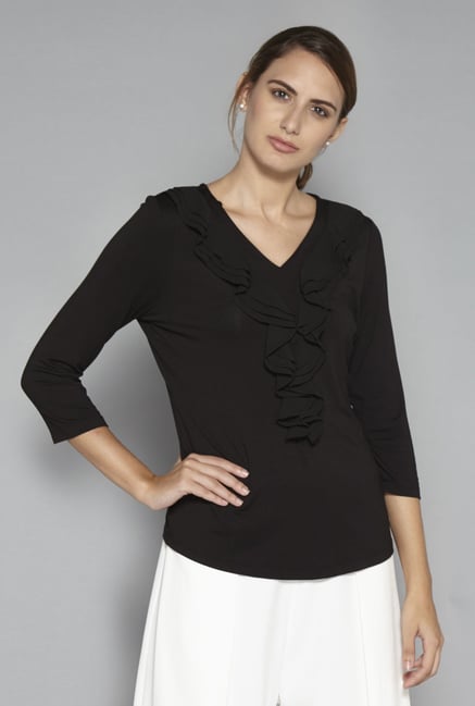 Wardrobe by Westside Black Rob Blouse Wardrobe by Westside Black Rob Blouse