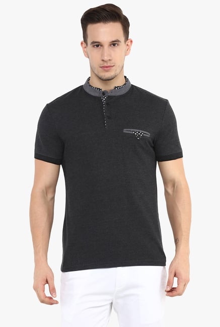 celio* Black Slim Fit Short Sleeves T-Shirt celio* Black Slim Fit Short Sleeves T-Shirt
