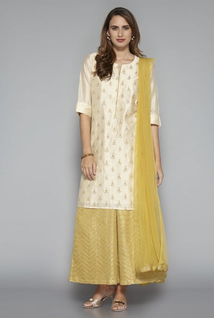 Vark by Westside Off White Ethnic Set Vark by Westside Off White Ethnic Set