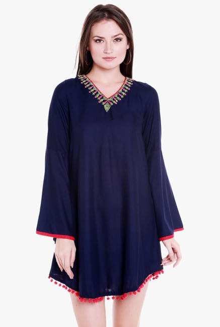 Globus Navy Above Knee Dress Globus Navy Above Knee Dress
