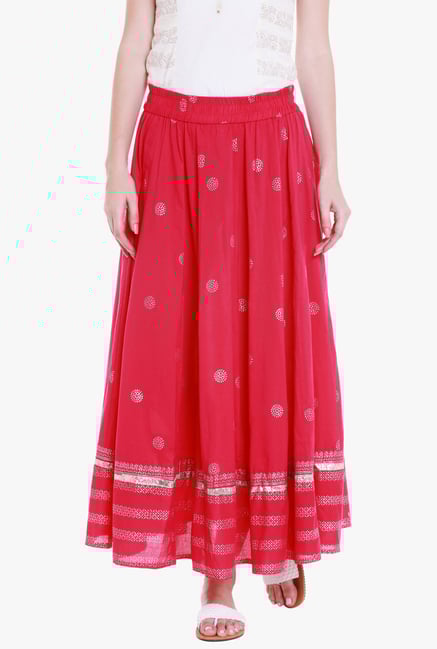 Globus Fuchsia Printed Maxi Rogan Skirt Globus Fuchsia Printed Maxi Rogan Skirt