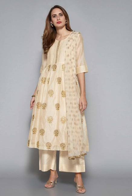 Vark by Westside Beige Ethnic Set Vark by Westside Beige Ethnic Set