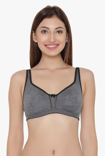 Clovia Dark Grey Non Wired Non Padded T-Shirt Bra Clovia Dark Grey Non Wired Non Padded T-Shirt Bra