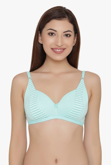 Clovia Turquoise Non Wired Non Padded Full Coverage Bra Clovia Turquoise Non Wired Non Padded Full Coverage Bra