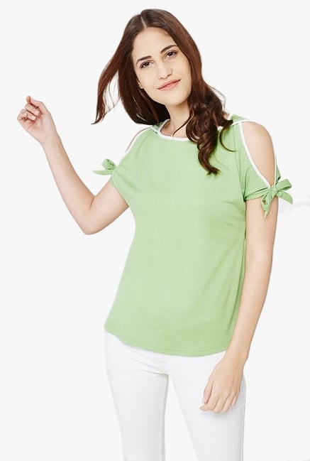 AND Green Round Neck Top AND Green Round Neck Top