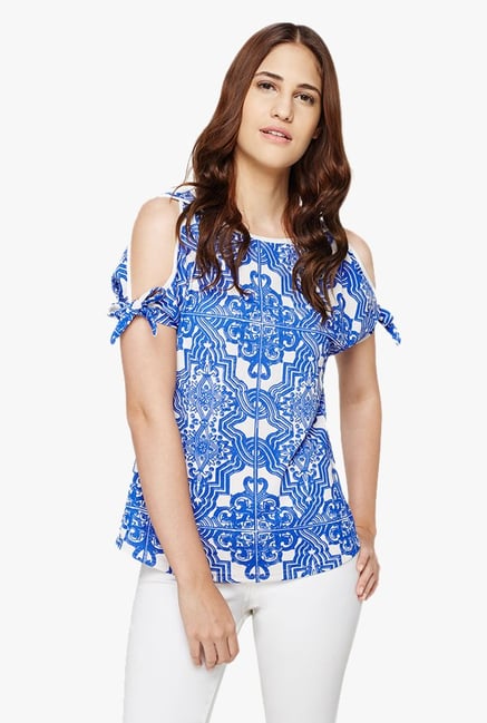 AND Blue Printed Top AND Blue Printed Top