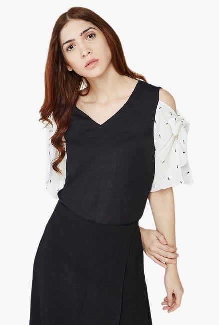 AND Black V Neck Top AND Black V Neck Top