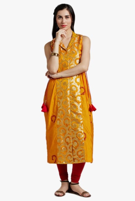 Jaipur Kurti Yellow Printed Kurta Jaipur Kurti Yellow Printed Kurta
