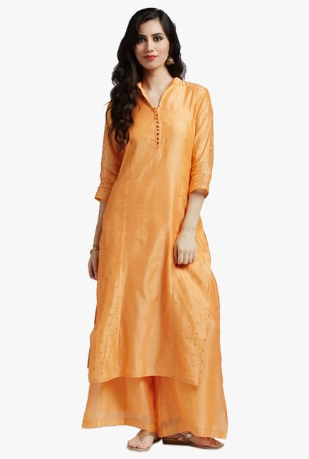 Jaipur Kurti Orange Printed Kurta Jaipur Kurti Orange Printed Kurta