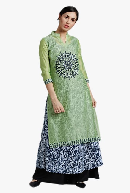 Jaipur Kurti Green Printed Kurta Jaipur Kurti Green Printed Kurta