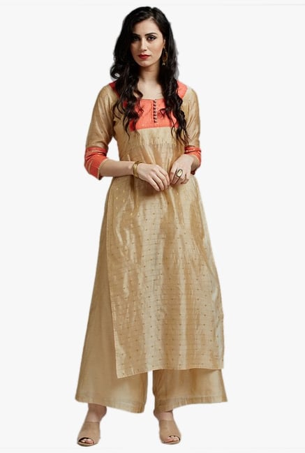 Jaipur Kurti Beige Printed Kurta Jaipur Kurti Beige Printed Kurta