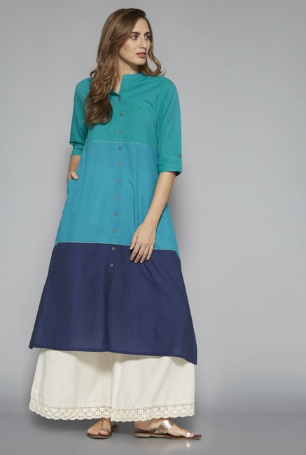Utsa by Westside Turquoise Kurta Utsa by Westside Turquoise Kurta
