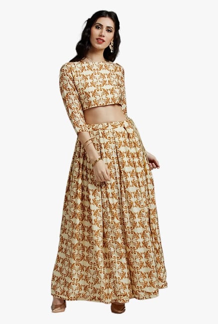 Jaipur Kurti Cream Maxi Skirt Jaipur Kurti Cream Maxi Skirt