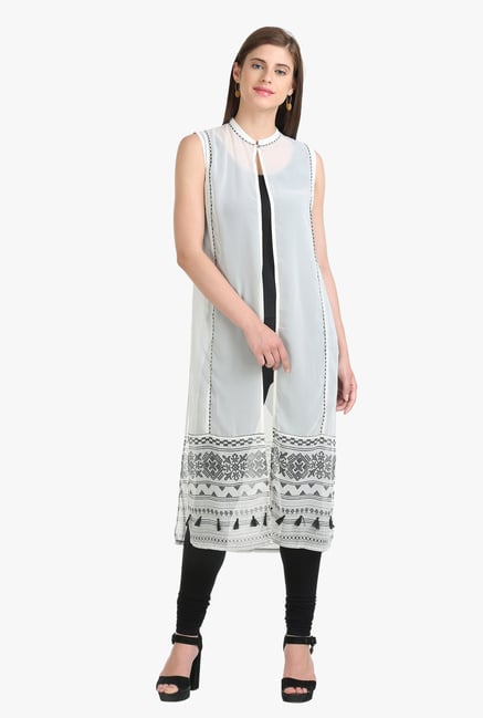 W Off White Printed Gilet W Off White Printed Gilet