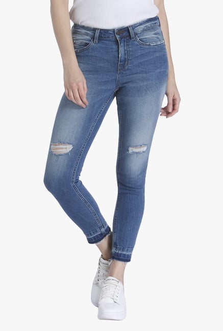 Vero Moda Blue Slim Fit Lightly Washed Jeans Vero Moda Blue Slim Fit Lightly Washed Jeans