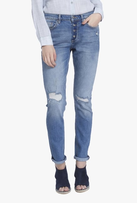 Vero Moda Blue Slim Fit Lightly Washed Jeans Vero Moda Blue Slim Fit Lightly Washed Jeans